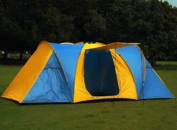 Водонепроницаемые Семейные Большие Палатки на заказ, 3-комнатная Большая Роскошная палатка для кемпинга на открытом воздухе, Всплывающая палатка