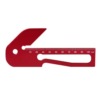 Центральный измерительный инструмент с углом наклона 45 градусов Деревообрабатывающая угловая линейка Плотницкая линейка для инженерных чертежей Измерительный макет Плотницкий