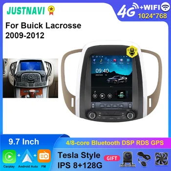 Автомобильное Радио JUSTNAVI 9,7 Дюймов Tesla Для Buick L acrosse 2009-2012 Стерео GPS Мультимедиа Вертикальный Экран Навигации Видеоплеер