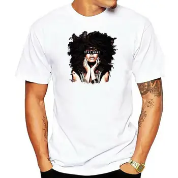 Erykah Badu Stay Woked Винтажная футболка в стиле хип-хоп 90-х, черная история, все размеры, хлопковая футболка с коротким рукавом