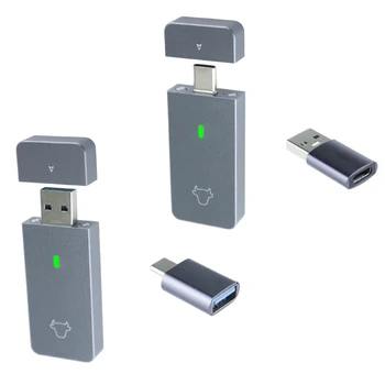 Чехол для хранения SSD-накопителя USB 3.1 TypeC к NVMe 2230 для Эффективной Передачи данных Алюминиевый C1FD