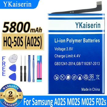 YKaiserin Аккумулятор HQ-50SD HQ50SD Для Samsung Galaxy A03 A03S HQ50S Для Galaxy A02S M02S M025 F02S Аккумулятор + Бесплатные Инструменты