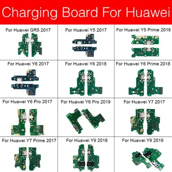 Модуль платы с разъемом USB для зарядного устройства Huawei GR5 Y5 Y6 Y7 Y9 PRO Prime 2017 2018 2019 Замена платы с разъемом Usb для зарядки