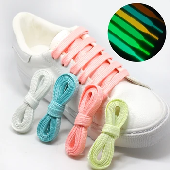1 пара плоских эластичных шнурков для обуви 160 см, безопасные светящиеся светящиеся шнурки унисекс для спортивной баскетбольной парусиновой обуви