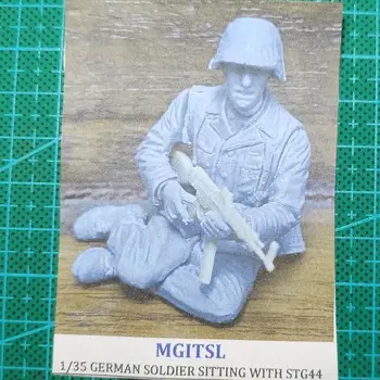 1/35 Фигурка модели из смолы GK ， Немецкий солдат, комплект в разобранном виде и неокрашенный