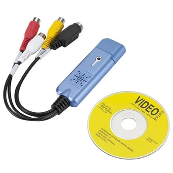 Карта видеозахвата USB 2.0 Конвертер VHS-видеомагнитофона TV в DVD для Mac OS X ПК Windows 7 8 10 Запасные Части