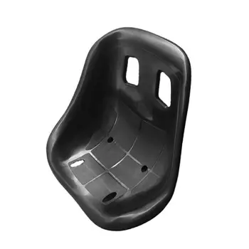 Автокресло для картинга черное с низкой спинкой, сделанное своими руками для замены дрифт-трайка Kart Go Seat