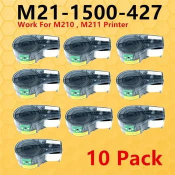 Новая версия 1 ~ 10PK с ЧИПОВЫМ Картриджем Для этикеток M21-1500-427 Stick Tags Для Brady M210, M211, M210-LAB Labeller Printer