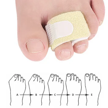 Бандаж для пальцев рук и ног, разделитель для пальцев ног, перекрытие большого пальца стопы, вальгусная деформация среднего пальца стопы, эластичная маленькая тканевая полоска, бандаж-растяжитель