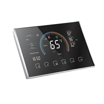 Умный термостат для дома, программируемый цифровой термостат, энергосбережение, адаптер C-Wire в комплекте, установка своими руками