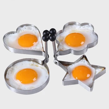 Можно выбрать 5 форм Для омлета, устройство для приготовления яиц, кольцо для блинов, Форма для яиц, Кухонные Приспособления, Форма из нержавеющей стали для жарки яиц, Инструменты