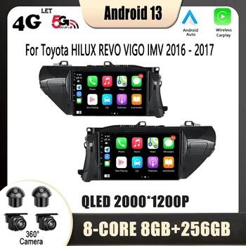 Автомобильное Радио Мультимедиа Buletooth GPS Для Toyota HILUX REVO VIGO IMV 2016-2017 Android DSP Навигация