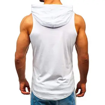 Модная мужская футболка без рукавов, одежда для бодибилдинга, Быстросохнущий жилет для бодибилдинга, приталенная уличная одежда