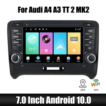 Mirror Link 2 Din Android 10,0 Автомобильный Радиоприемник MP5 Видеоплеер 7 Дюймов HD Сенсорный Экран GPS FM Приемник Для Audi A4 A3 Bluetooth WiFi
