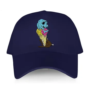 Шляпа для женщин, забавный дизайн, мужские бейсболки, рожок для мороженого с черепом, уличная кепка для подростков, летние классические шляпы с модным принтом.