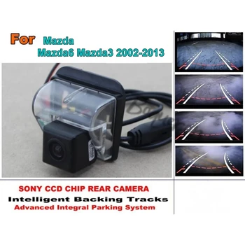 Для Mazda 6 Mazda6 Mazda 3 Mazda3 Sendan Smart Tracks Chip Camera/HD CCD Интеллектуальная Динамическая Парковочная Камера Заднего Вида