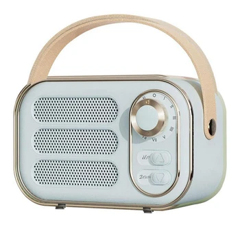 Новый Ретро Динамик 360 Стерео Эффект Bluetooth Мини Динамик Винтажное Радио Домашний Декор Звуковая Коробка Для Наружного Использования