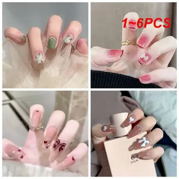 Набор накладных ногтей, надеваемый на верхнюю часть ногтя, белые накладные ногти, художественный маникюр, искусственные готовые изделия