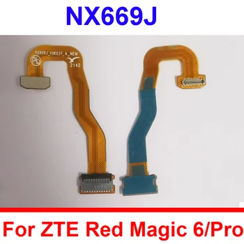 Подсветка задней крышки, Подключенная к Гибкому Кабелю Материнской платы Для ZTE Red Magic 6 Pro 6 NX669J, Подсветка задней крышки, Соединительные Детали Материнской платы
