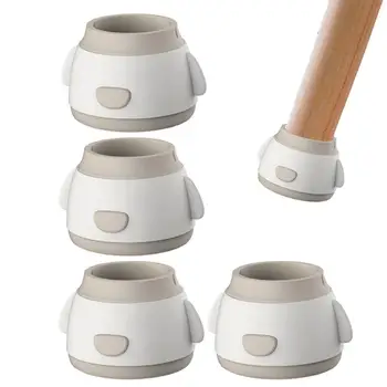 Круглые силиконовые чехлы для ножек стульев Эластичные протекторы для ножек мебели Украшения стульев для гостиной детской спальни