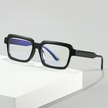 Очки с квадратной оправой, защищающие от синего света, прозрачная удобная оправа из материала TR для очков