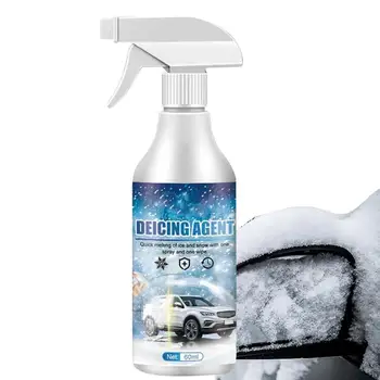 Средство для таяния льда для автомобилей, 60 мл, мощное быстротающее средство для очистки снега, для очистки лобового стекла, для отверстий в замках заднего вида, стекла фар.