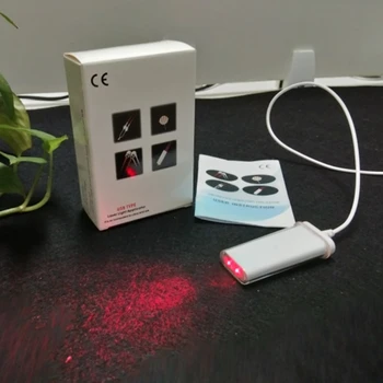 Портативное оборудование для лазерной терапии красным светом для домашнего использования при язве полости рта и фарингите с USB Type
