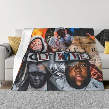 Одеяла для хип-хоп-рэперов Rod Wave, фланелевое всесезонное многофункциональное супер мягкое одеяло для домашнего офиса, коврик для коврика