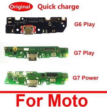 Плата док-станции для зарядки USB для Motorola MOTO G6 Play G7 Play G7 Запасные части для платы подключения USB-зарядного устройства