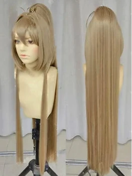 Harajuku Brilliant Park Sento Isuzu Льняной парик для косплея длиной 100 см с прямыми волосами