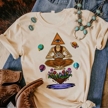 Волшебные грибы Инопланетная психоделическая футболка женская аниме летняя уличная одежда топ женский графический аниме одежда 2000-х