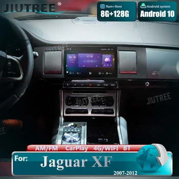 Автомобильный Радиоприемник Tesla Style 128G Android Для Jaguar XF 2007-2012 Мультимедийный Стерео Видеоплеер GPS Navi Головное Устройство Беспроводной Carplay