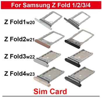 Sim-Карта Для Samsung Galaxy Z Fold 1 2 3 4 Fold2 Fold3 Fold4 F9000 F9160 F9260 F9360 W21W22 W23 Деталь Для Ремонта Слота Держателя Лотка Sim-карты