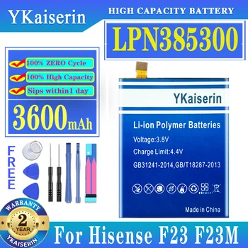 YKaiserin 3600 мАч Сменный Аккумулятор LPN 385300 LPN 385300 для Аккумуляторов Мобильных Телефонов Hisense F 23 F23M F23