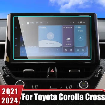 Автомобильный Протектор Экрана GPS-Навигации Для Toyota Corolla Cross XG10 2021 2022 2023 2024 Гибридная Пленка Из Закаленного Стекла Против Царапин