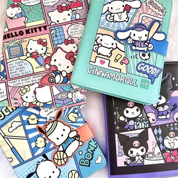 96 Листов Sanrio Hello Kitty MyMelody Kuromi Cinnamoroll Notebook Ins Студенческая Раскраска Journal B6 Hand Ledger Блокнот Подарок