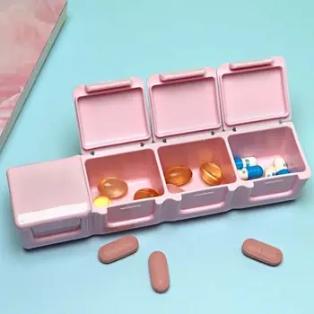 Водонепроницаемый контейнер для хранения ювелирных изделий, Органайзер для лекарств, дозатор таблеток, коробка для таблеток, коробка для лекарств, дорожный футляр для таблеток