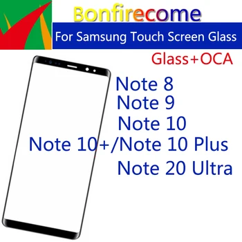 Для Samsung Galaxy Note 8 9 10 Plus 20 ЖК-дисплей с ультра-сенсорным экраном, передняя стеклянная панель с заменой клея OCA