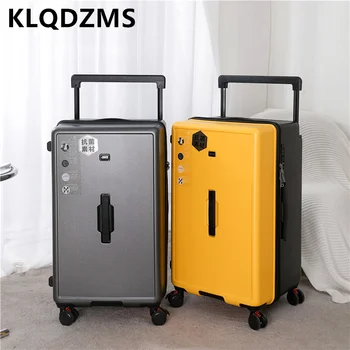 KLQDZMS Крупнотоннажный багаж, Студенческие утолщенные сумки-тележки, Мужские 26-дюймовые ящики для паролей, 28 
