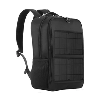 Солнечный рюкзак с питанием от солнечной панели Мощностью 14 Вт, Водонепроницаемый рюкзак с USB-портом для зарядки