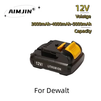 12 В 3000/4000/5000 мАч Батарея для Dewalt DCB120 DCB127 DCB121 DCB100 DCB101 DCD700 Литий-ионные Аккумуляторные Батареи Для Инструментов