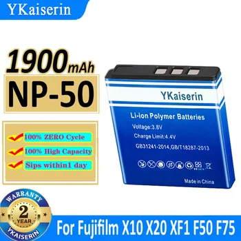 1900 мАч YKaiserin Аккумулятор NP-50 NP50 Для Fujifilm X10 X20 XF1 F50 F75 KLIC-7004 KLIC-7004 K7004 D-Li68 Bateria