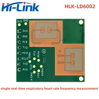 Hilink новый 60G радарный модуль обнаружения частоты сердечных сокращений при дыхании в режиме реального времени мониторинг частоты сердечных сокращений при дыхании 2T2R HLK-LD6002