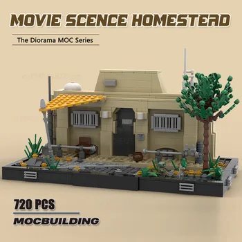 Movie Scence Homestead Diarama Moc Строительные блоки Creative Technology Bricks DIY Assembly Display Collection Игрушки Рождественские Подарки