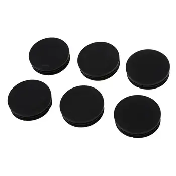6 х черных пластиковых круглых трубок диаметром 50 мм, Вставных колпачков и крышек