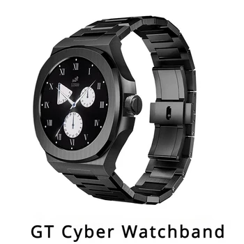Комплект модифицированных ремешков для HUAWEI GT Cyber Watchcase, ремешок для часов, безель из нержавеющей стали, сменный металлический браслет