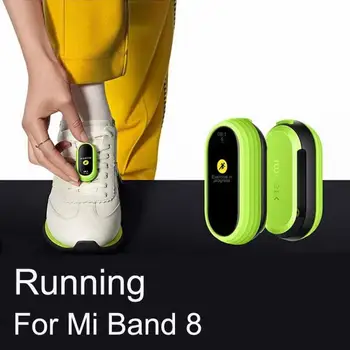 RYRA NFC Running Pod для Xiaomi Mi Band 8 Браслет Спортивные часы Браслет Xiaomi Mi Band 8 Ремешок Металлическое ожерелье из нержавеющей стали