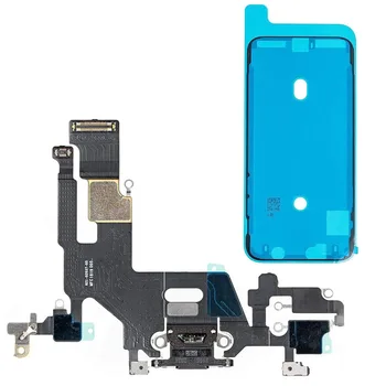 Док-разъем для iPhone 11 Pro Max порт зарядки гибкий кабель порт для наушников Замена микрофонной антенны водонепроницаемой лентой
