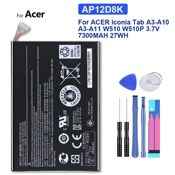 AP12D8K 1ICP4/83/103-2 Аккумулятор Для Acer TAB W510 W511 Планшетный ПК Ноутбук W510P 3,7 V 7300MAH 27WH Аккумулятор