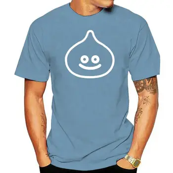Новая синяя мужская футболка Dragon Quest Slime в стиле ретро с коротким рукавом, Крутая повседневная футболка pride, мужская модная футболка Унисекс
